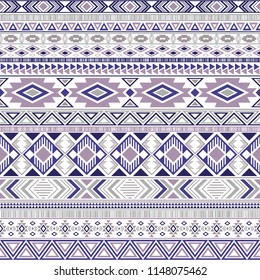 Aztec american indian pattern tribal ethnic motifs geometric vector background. Doodle native american tribal motifs textile print ethnic traditional design. Aztec symbol fabric print.
