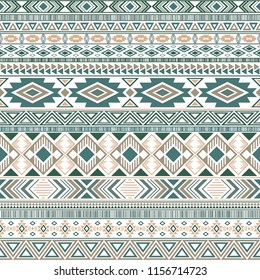 Aztec american indian pattern tribal ethnic motifs geometric vector background. Graphic native american tribal motifs clothing fabric ethnic traditional design. Mayan clothes pattern design.
