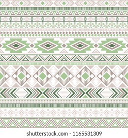 Aztec american indian pattern tribal ethnic motifs geometric vector background. Abstract native american tribal motifs clothing fabric ethnic traditional design. Mexican folk fashion.