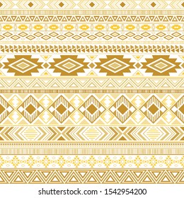 Aztec american indian pattern tribal ethnic motifs geometric seamless background. Modern native american tribal motifs clothing fabric ethnic traditional design. Mexican folk fashion.
