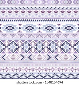 Aztec american indian pattern tribal ethnic motifs geometric vector background. Chic native american tribal motifs textile print ethnic traditional design. Mexican folk fashion.