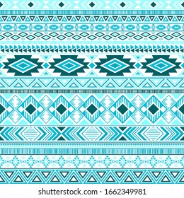 Aztec american indian pattern tribal ethnic motifs geometric vector background. Rich native american tribal motifs clothing fabric ethnic traditional design. Mayan clothes pattern design.