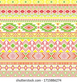 Aztec american indian pattern tribal ethnic motifs geometric vector background. Unusual native american tribal motifs textile print ethnic traditional design. Mayan clothes pattern design.