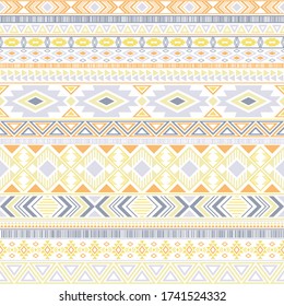 Aztec american indian pattern tribal ethnic motifs geometric vector background. Chic native american tribal motifs clothing fabric ethnic traditional design. Aztec symbol fabric print.