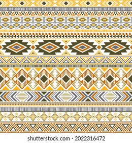 Aztec american indian pattern tribal ethnic motifs geometric vector background. Modern native american tribal motifs textile print ethnic traditional design. Mayan clothes pattern design.