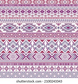 Aztec american indian pattern tribal ethnic motifs geometric seamless background. Eclectic native american tribal motifs clothing fabric ethnic traditional design. Mayan clothes pattern design.