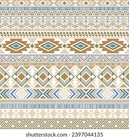 Aztec american indian pattern tribal ethnic motifs geometric vector background. Vintage native american tribal motifs clothing fabric ethnic traditional design. Aztec symbol fabric print.