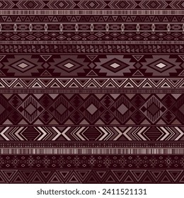 Aztec american indian pattern tribal ethnic motifs geometric vector background. Unusual native american tribal motifs clothing fabric ethnic traditional design. Aztec symbol fabric print.