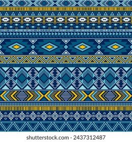 Aztec american indian pattern tribal ethnic motifs geometric vector background. Graphic native american tribal motifs clothing fabric ethnic traditional design. Aztec symbol fabric print.