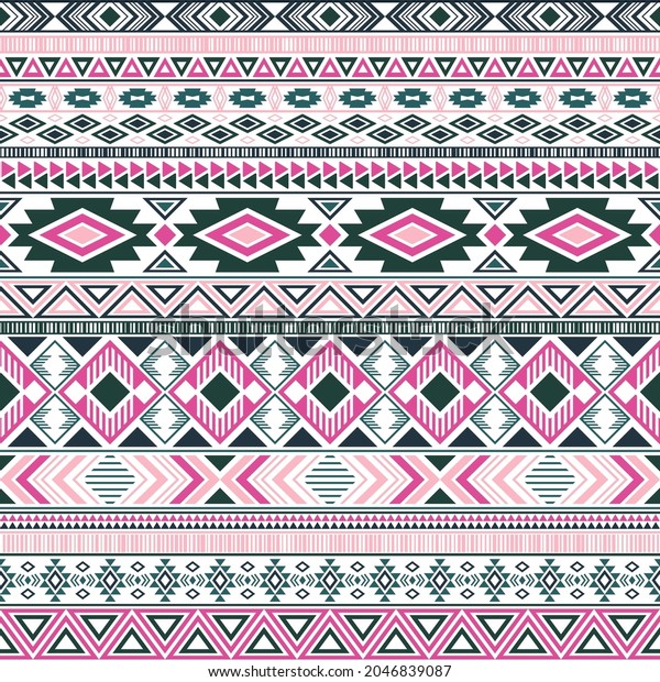 Aztec American Indian Pattern Tribal Ethnic Stock Vector (Royalty Free ...
