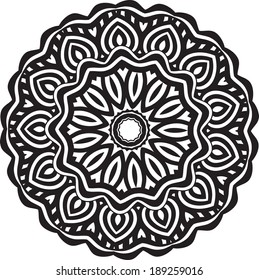 aztec ancient amulet stylization art vector background