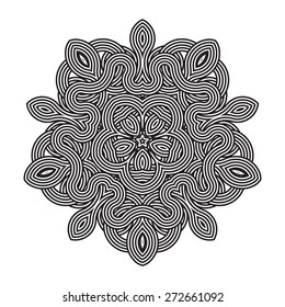 aztec ancient amulet stylization art vector background