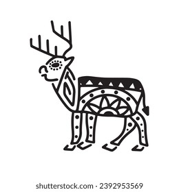 aztec animal vector character cartoon mascot symbol	