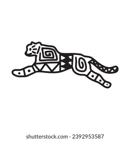 aztec animal vector character cartoon mascot symbol	