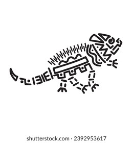 aztec animal vector character cartoon mascot symbol	