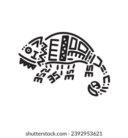 aztec animal vector character cartoon mascot symbol	