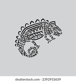 aztec animal vector character cartoon mascot symbol	