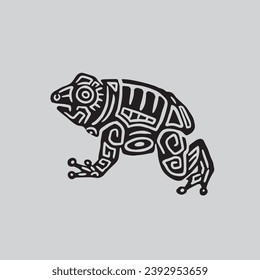 aztec animal vector character cartoon mascot symbol	