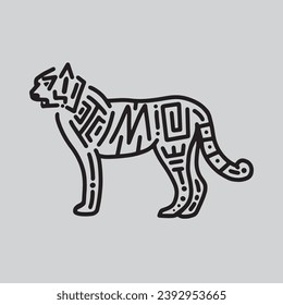 aztec animal vector character cartoon mascot symbol	