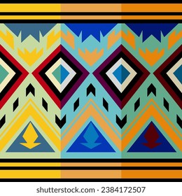 Aztec background ethnic tribal patterns for fabric and carpet