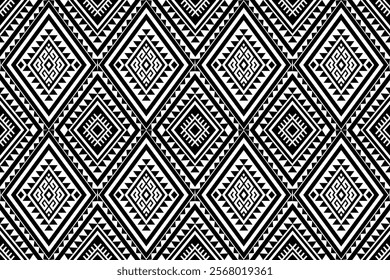 Aztec Black native seamless pattern for fabric carpet wallpaper.