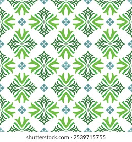 Aztec Bohemian Damask Patterned Background with Tribal and Geometric Elements