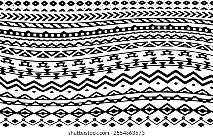 Aztec borders set pro illustration
