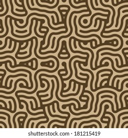 Aztec Brain Coral Seamless Background Pattern that can be rotated and or flipped endlessly and will still tile edges seamlessly
