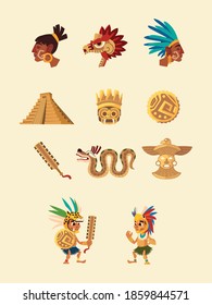 7,302 Aztec people vector Images, Stock Photos & Vectors | Shutterstock