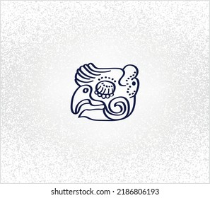 aztec decorative vector illustration. traditional ethnic ornament	