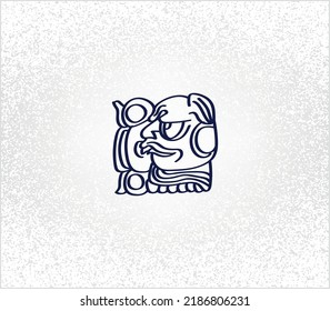 aztec decorative vector illustration. traditional ethnic ornament	