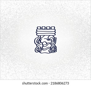 aztec decorative vector illustration. traditional ethnic ornament	