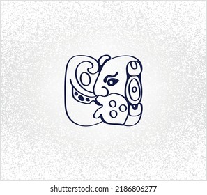 aztec decorative vector illustration. traditional ethnic ornament	