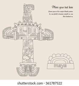 Aztec design background