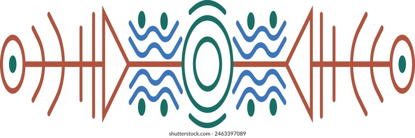 Divisores aztecas con patrón geométrico y sin costuras. Étnica tribal azteca. Aislado sobre fondo blanco.