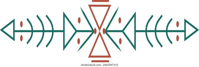 Divisores aztecas con patrón geométrico y sin costuras. Étnica tribal azteca. Aislado sobre fondo blanco.