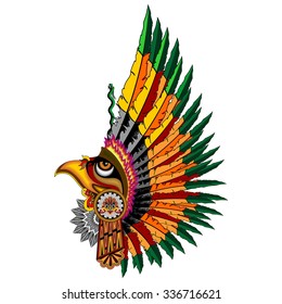 Aztec Eagle Warrior Mask