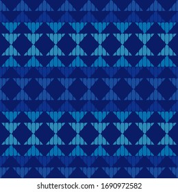 Aztec elements. Design with manual hatching. Ethnic boho ornament. Seamless pattern. Tribal motif. Vector illustration for web design or print.