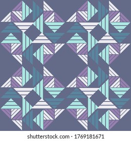 Aztec elements. Design with manual hatching.  Geometry. Seamless pattern. Textile. Ethnic boho ornament. Vector illustration for web design or print.