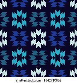 Aztec elements. Ethnic boho ornament. Seamless pattern. Tribal motif. Vector illustration for web design or print.