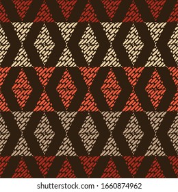 Aztec elements. Ethnic boho ornament. Seamless pattern. Tribal motif. Vector illustration for web design or print.
