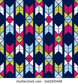 Aztec elements. Ethnic boho ornament. Seamless pattern. Tribal motif. Vector illustration for web design or print.