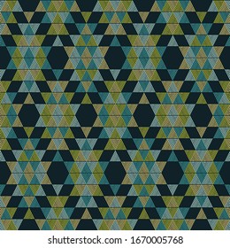Aztec elements. Ethnic boho ornament. Seamless pattern. Tribal motif. Vector illustration for web design or print.