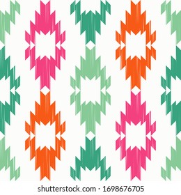 Aztec elements. Ethnic boho ornament. Seamless pattern. Tribal motif. Vector illustration for web design or print.