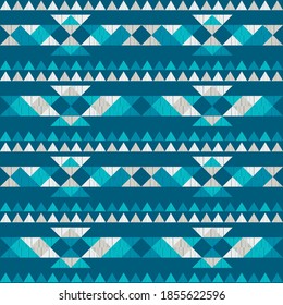 Aztec elements. Seamless pattern. Design with manual hatching. Textile. Ethnic boho ornament. Vector illustration for web design or print.