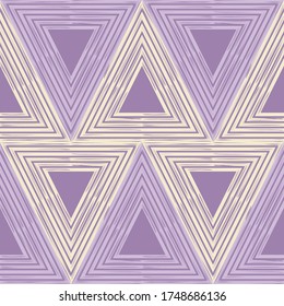 Aztec elements. Seamless pattern. Geometry. Design with manual hatching. Ethnic boho ornament. Vector illustration for web design or print.