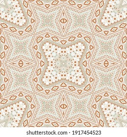 Aztec endless pattern vector design. Abstract geometric texture. Ceramic print in ethnic style. Geometric motifs in navajo style.