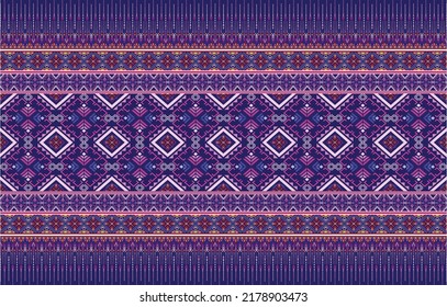 Aztec ethnic background design vector with a seamless pattern. Traditional motifs are illustrated. Element of a seamless pattern template
