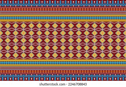 Aztec ethnic background design vector with a seamless pattern. Traditional motifs are illustrated. Element of a seamless pattern template
