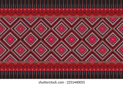 Aztec ethnic background design vector with a seamless pattern. Traditional motifs are illustrated. Element of a seamless pattern template